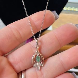 Sterling silver 18” vintage style necklace